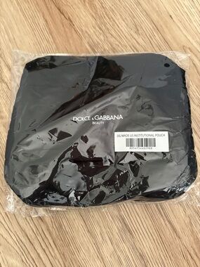 Dolce & Gabbana Black Beauty Small Pouch with Logo
